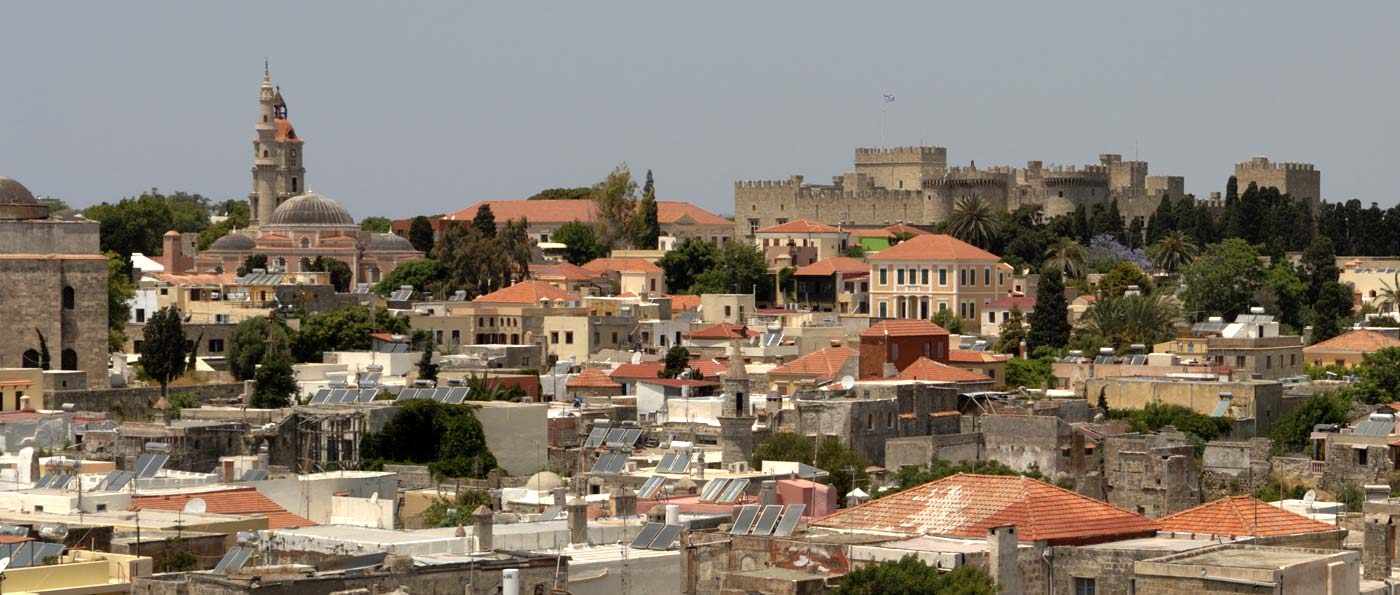 Rhodes Old town panoramic